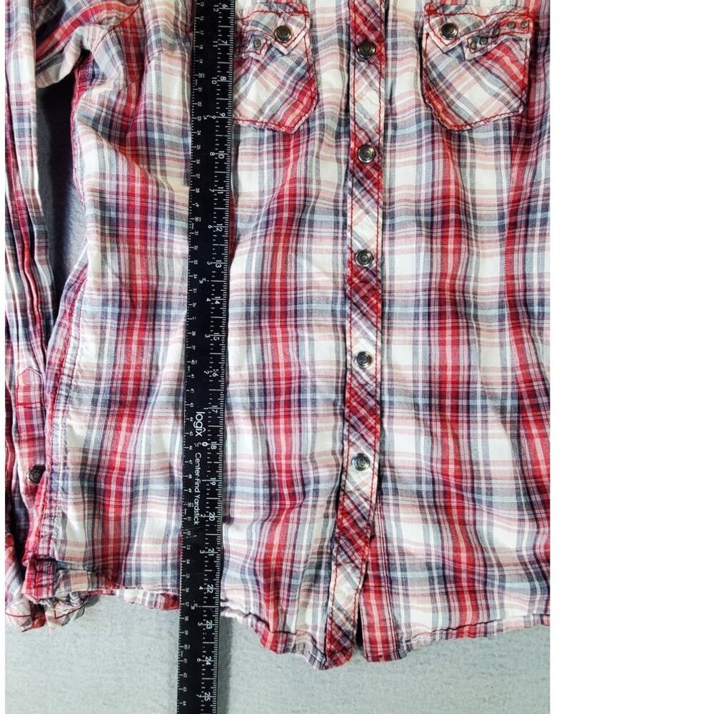 Ariat Women’s Plaid Western Shirt Small Pearl Snap Rodeo Cowgirl festival - Picture 8 of 10